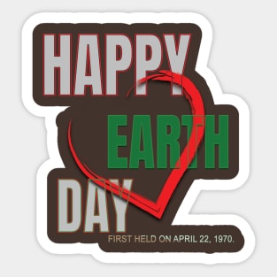 Earth Day Everyday Earth Day - Planet Anniversary 2023. Sticker